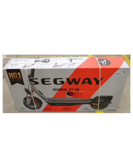 SALE OUT. Ninebot by Segway eKickScooter F3 E | Segway F3 E | eKickScooter | 1000 W | Up to 25 km/h | 10 " | 24 month(s) | Black