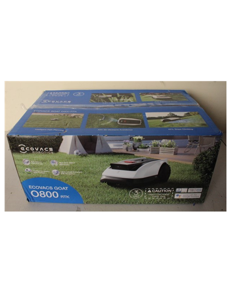 SALE OUT. Ecovacs GOAT O800 RTK Lawn Mower, Robot, Up to 800 m², LiDAR-enhanced RTK navigation, SmartEdge, White | Ecovacs | Law