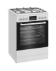 BEKO Cooker | FBM62330GWDTN | Hob type Gas | Oven type Electric | White | Width 60 cm | Grilling | LED | Depth 60 cm | 72 L