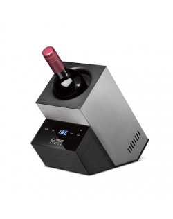 Caso | Wine Cooler | WineCase Deluxe Inox | Bottles capacity 1 | Black/Silver
