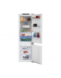 BEKO Refrigerator | BCNA275E4FN | Energy efficiency class E | Free standing | Combi | Height 177.5 cm | No Frost system | Fridge net capacity 185 L | Freezer net capacity 69 L | Display | 38 dB | White