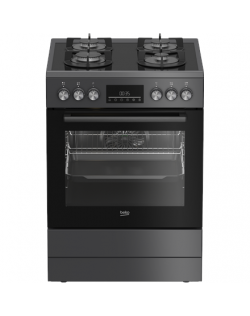 BEKO Cooker | FBM62330GADSN | Hob type Gas | Oven type Electric | Grey | Width 60 cm | Grilling | LED | Depth 60 cm | 72 L