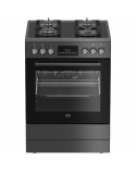BEKO Cooker | FBM62330GADSN | Hob type Gas | Oven type Electric | Grey | Width 60 cm | Grilling | LED | Depth 60 cm | 72 L