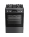BEKO Cooker | FBM62330GADSN | Hob type Gas | Oven type Electric | Grey | Width 60 cm | Grilling | LED | Depth 60 cm | 72 L