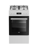 BEKO Cooker | FSM51339DWDS | Hob type Gas | Oven type Electric | White | Width 50 cm | Grilling | LED | Depth 60 cm | 60 L