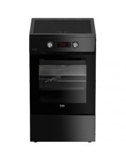 BEKO Cooker | FSM59305BDT | Hob type Induction | Oven type Electric | Black | Width 50 cm | Grilling | Depth 60 cm | 60 L