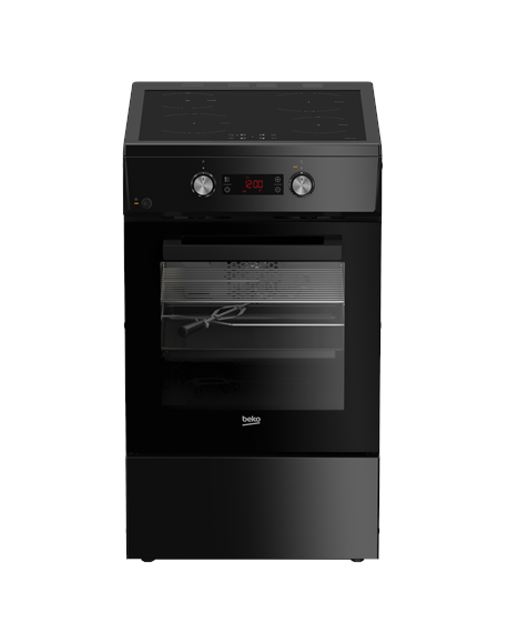 BEKO Cooker | FSM59305BDT | Hob type Induction | Oven type Electric | Black | Width 50 cm | Grilling | Depth 60 cm | 60 L