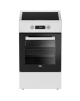 BEKO Cooker | FSM59305WDT | Hob type Induction | Oven type Electric | White | Width 50 cm | Grilling | Depth 60 cm | 60 L