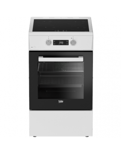 BEKO Cooker | FSM59305WDT | Hob type Induction | Oven type Electric | White | Width 50 cm | Grilling | Depth 60 cm | 60 L