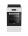 BEKO Cooker | FSM59305WDT | Hob type Induction | Oven type Electric | White | Width 50 cm | Grilling | Depth 60 cm | 60 L