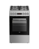 BEKO Cooker | FSM52321DXDT | Hob type Gas | Oven type Electric | Stainless Steel | Width 50 cm | Grilling | Depth 60 cm | 60 L