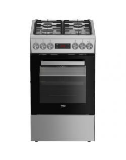 BEKO Cooker | FSM52321DXDT | Hob type Gas | Oven type Electric | Stainless Steel | Width 50 cm | Grilling | Depth 60 cm | 60 L