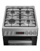BEKO Cooker | FSM52321DXDT | Hob type Gas | Oven type Electric | Stainless Steel | Width 50 cm | Grilling | Depth 60 cm | 60 L