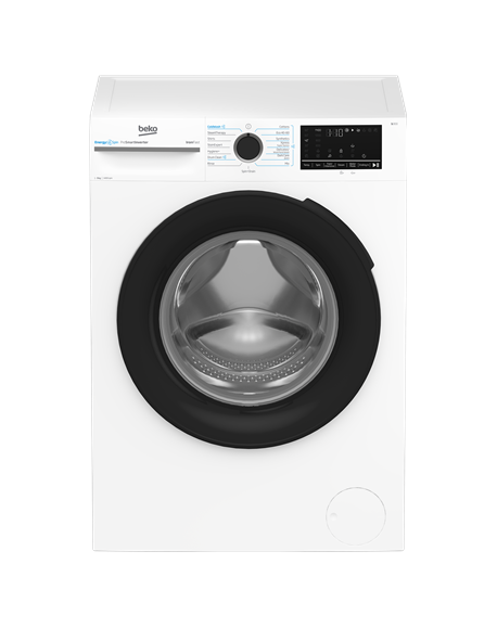 BEKO Washing Machine | BM3WFSU49415WB | Energy efficiency class A | Front loading | Washing capacity 9 kg | 1400 RPM | Depth 55 