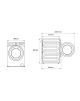 BEKO Washing Machine | BM3WFSU49415WB | Energy efficiency class A | Front loading | Washing capacity 9 kg | 1400 RPM | Depth 55 