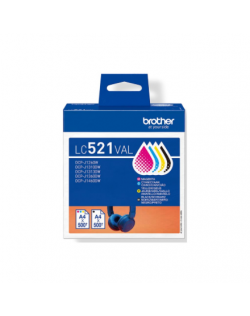 Brother LC521VAL Inkjet Cartridge Value Pack C/M/Y/K | Brother