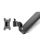 Digitus Desk Mount | Universal Single Monitor Mount with Gas Spring and Clamp Mount | Adjustable Height, Rotate, Tilt, Swivel | 