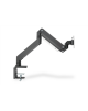 Digitus Desk Mount | Universal Single Monitor Mount with Gas Spring and Clamp Mount | Adjustable Height, Rotate, Tilt, Swivel | 