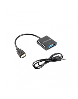 Lanberg HDMI, Mini Jack 3.5 mm, VGA Adapter | AD-0017-BK | 20 m