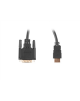 Lanberg HDMI to DVI-D Cable Dual Link with Gold-Plated 4K Connectors | CA-HDDV-20CU-0018-BK | HDMI to DVI-D | 1.8 m