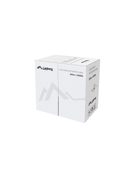 Lanberg LAN Cable Cat.6 UTP, Solid CU Fluke Passed | LCU6-12CU-0305-S | 305 m