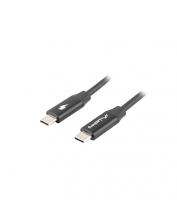 Lanberg USB-C 2.0 Cable, Quick Charge 4.0 | CA-CMCM-40CU-0018-BK | USB Type-C to USB Type-C | 1.8 m
