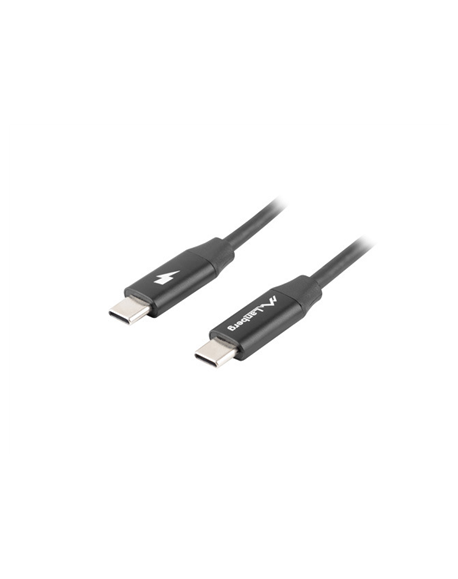 Lanberg USB-C 2.0 Cable, Quick Charge 4.0 | CA-CMCM-40CU-0018-BK | USB Type-C to USB Type-C | 1.8 m