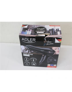SALE OUT. Adler AD 2244 Hair Dryer, 2000W, 2 speed settings, 3 temperature settings, AC motor, black | Adler Hair Dryer | AD 224