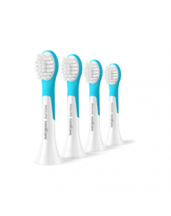 Philips Toothbrush Heads | HX6034/90 Sonicare For Kids3+ | Heads | For children | Number of brush heads included 4 | White/Blue