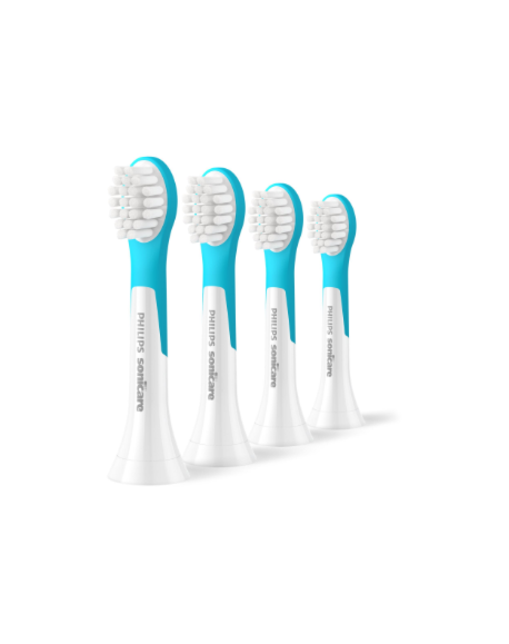Philips Toothbrush Heads | HX6034/90 Sonicare For Kids3+ | Heads | For children | Number of brush heads included 4 | White/Blue