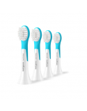 Philips Toothbrush Heads | HX6034/90 Sonicare For Kids3+ | Heads | For children | Number of brush heads included 4 | White/Blue