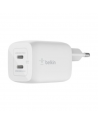 Belkin USB-C GaN PD PPS Dual Wall Charger, 65W | WCH013vfWH