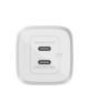 Belkin USB-C GaN PD PPS Dual Wall Charger, 65W | WCH013vfWH