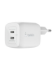 Belkin Dual USB-C GaN Wall Charger with PPS 45W | WCH011vfWH