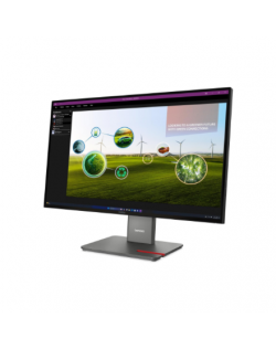 Lenovo ThinkVision | P27Q-40 | 27 " | IPS | 16:9 | 120 Hz | 4 ms | 350 cd/m² | HDMI ports quantity 1 | Eclipse black | Warranty 