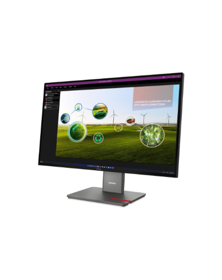 Lenovo ThinkVision | P27Q-40 | 27 " | IPS | 16:9 | 120 Hz | 4 ms | 350 cd/m² | HDMI ports quantity 1 | Eclipse black | Warranty 