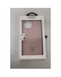 SALE OUT. Guess GUHCP13XPSATPP iPhone 13 Pro Max 6,7" różowy/pink hardcase SaffianoTriangle Logo Cardslot DIRTY PACKAGING | GUESS DIRTY PACKAGING