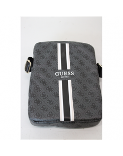 SALE OUT. Guess Bag GUTB10P4RPSK 10"black 4G Stripes Tablet Bag | GUESS GUTB10P4RPSK | Tablet Bag | DIRTY PACKAGING