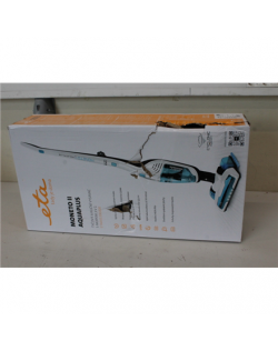 SALE OUT. ETA ETA645390000 Moneto II Aqua Plus Vacuum Cleaner, Handstick, Cordless, Operating time 50 min, White/Blue | ETA Vacuum Cleaner | ETA645390000 Moneto II Aqua Plus | Cordless operating | Handstick 3in1 | Washing function | N/A W | 21.6 V | Operating time (max) 50 min | White/Blue | Warranty 24 month(s) | DAMAGED PACKAGING