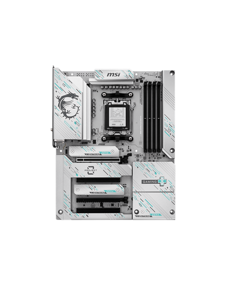 MSI B850 GAMING PLUS WIFI PZ | Processor family AMD B850 | Processor socket AM5 | DDR5 | Supported hard disk drive interfaces SA