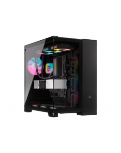 Corsair Dual Chamber PC Case | iCUE LINK 6500X RGB | Black | Mid Tower | Power supply included No | ATX