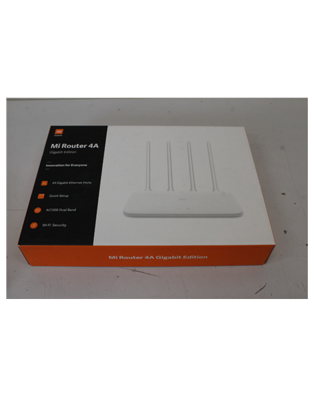 SALE OUT. Xiaomi Mi Router 4A Giga Version, White | Xiaomi Mi Router 4A Giga Version | 802.11ac | 300 + 867 Mbit/s | 10/100/1000
