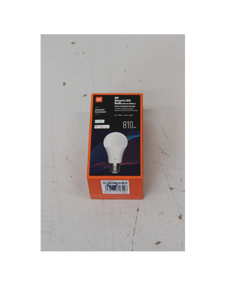SALE OUT. Xiaomi Mi Smart LED Bulb (Warm White) | Xiaomi | Mi Smart LED Bulb | GPX4026GL | 810 lm | 9 W | 2700 K | Warm White | 
