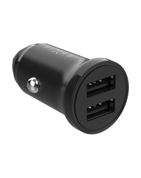 FIXED Dual USB Car Charger 15W, Black | Fixed