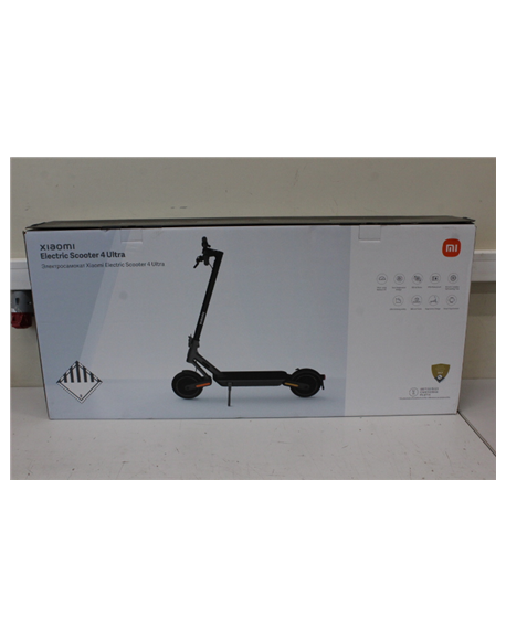 SALE OUT. Xiaomi Electric Scooter 4 Ultra EU | Xiaomi Electric Scooter 4 Ultra EU | 500 W | 25 km/h | 10 " | 6 month(s) | DEMO, 