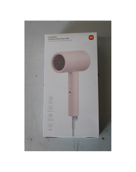 SALE OUT. Xiaomi Compact Hair Dryer H101 (Pink) EU | Xiaomi Compact Hair Dryer | H101 EU | 1600 W | Number of temperature settin