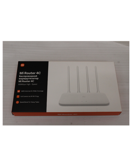 SALE OUT. Xiaomi Mi Router 4C | Xiaomi Mi Router 4C | 802.11n | 300 Mbit/s | Ethernet LAN (RJ-45) ports 3 | Antenna type 4 Exter