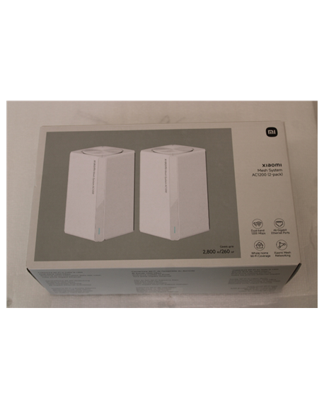 SALE OUT. Xiaomi Mesh System AC1200 EU(2-pack) | Xiaomi Mesh System | AC1200 EU (2-pack) | 802.11ac | 867 Mbit/s | 10/100/1000 M