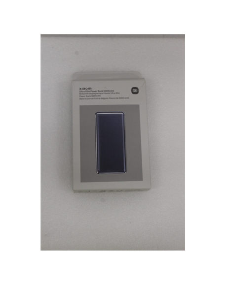 SALE OUT. Xiaomi Ultra Slim Power Bank 5000mAh | Xiaomi Ultra Slim Power Bank | 5000 mAh | USB-C | Gray | DAMAGED PACKAGING, UNP