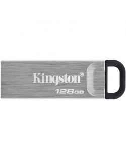 Kingston USB Flash Drive DataTraveler Kyson 128 GB, USB 3.2 Gen 1, Black/Grey